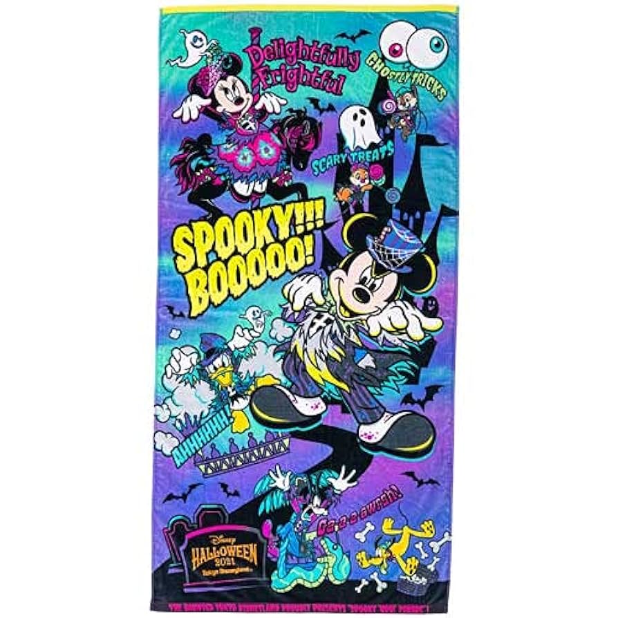 【未使用品】スプーキーBoo! ディズニーハロウィン 2021 ウォッシュタオル 未使用品】スプーキーBoo! ディズニーハロウィン 2021